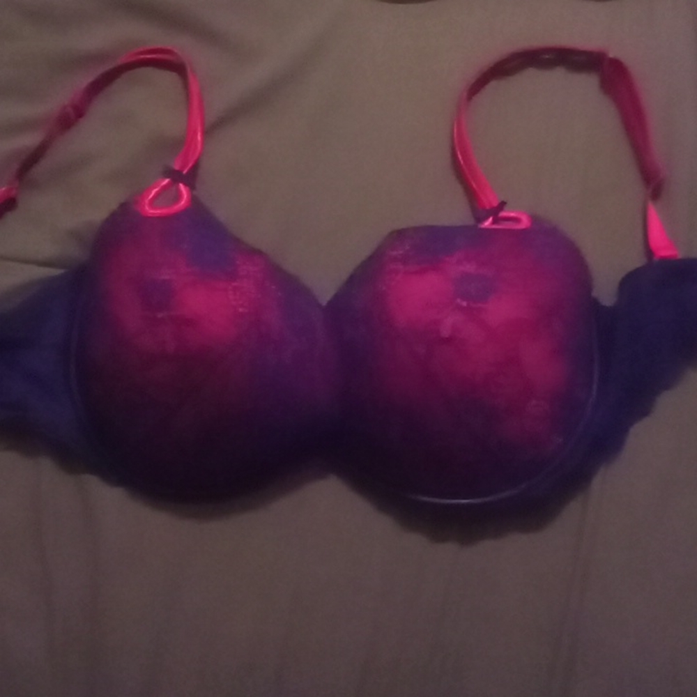 Victoria's Secret Sexy Little Things Pink Lace Lined Underwire Bra 36DD